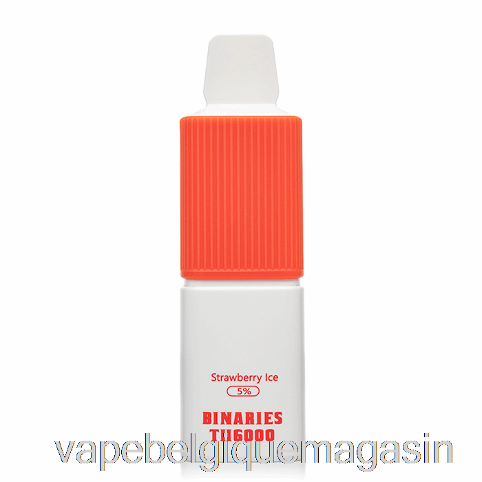 Vape Juice Horizon Binaires Th6000 Glace à La Fraise Jetable